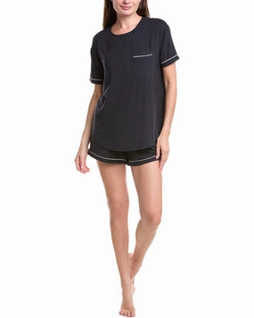Rachel Parcell 2pc Pajama Set Crew Neckline Tear Resistant Fabric