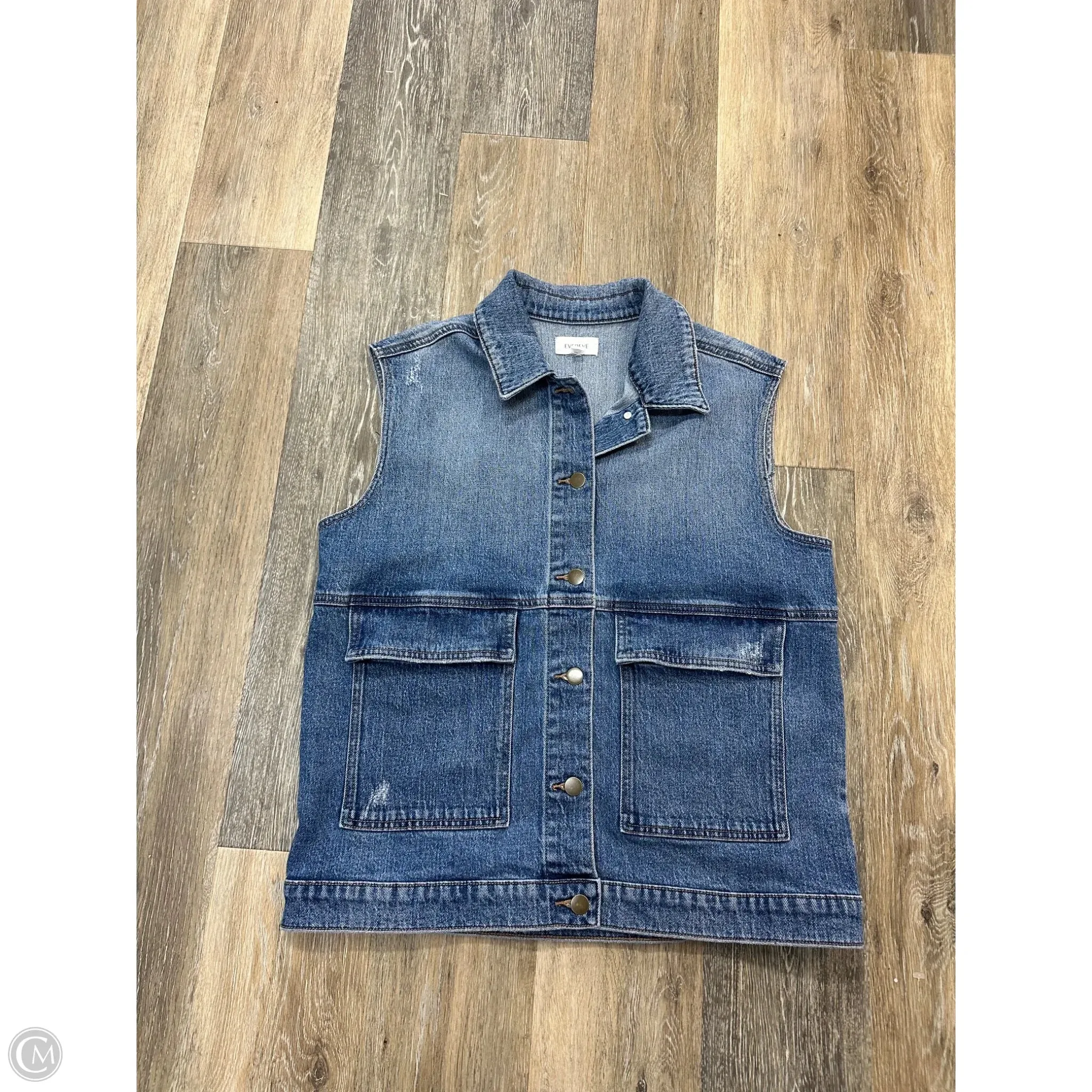 Vest Other By Evereve In Blue Denim, Size: S Erasable Surface Coating Hydrophobic Surface Treatment