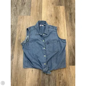 Smooth Stitching Vest Other By Levis In Blue Denim, Size: M