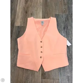 Vest Other By Worthington In Peach, Size: L StretchMaterial