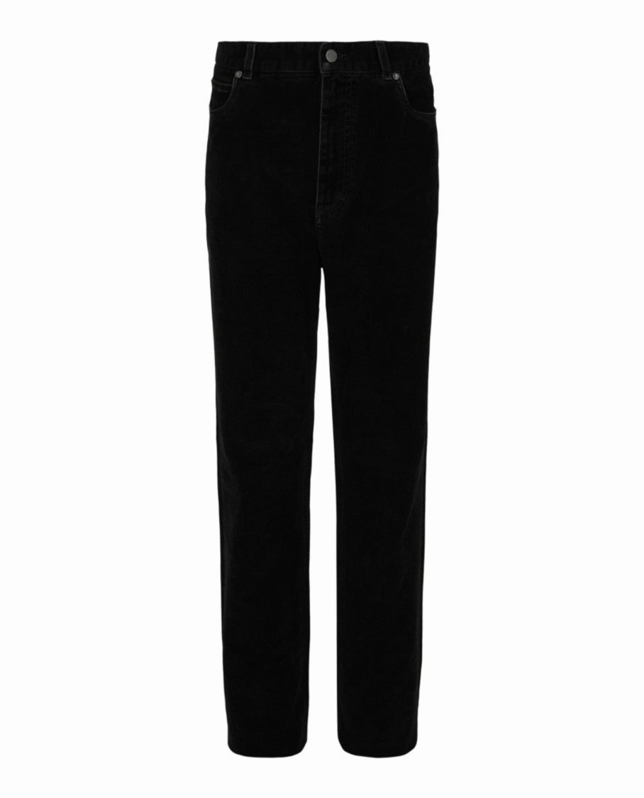 Velvet Straight-Leg Pants Base Look