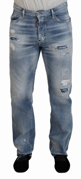 Dsqua2  Washed Straight Fit Men Casual  Men's Jeans Go-to Comfort Fade Resistant Wash