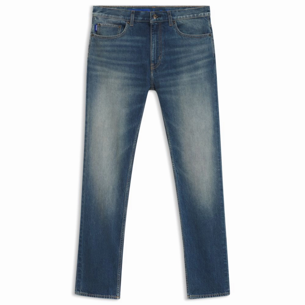 Trend Setter Road Trip Casual Slim-fit jeans in mid-blue stretch denim