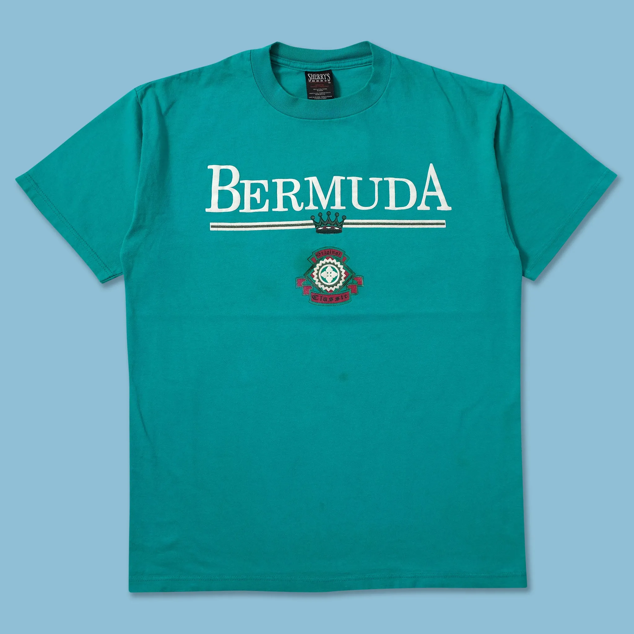 Vintage Bermuda T-Shirt Medium yoga clothing FadeResistant