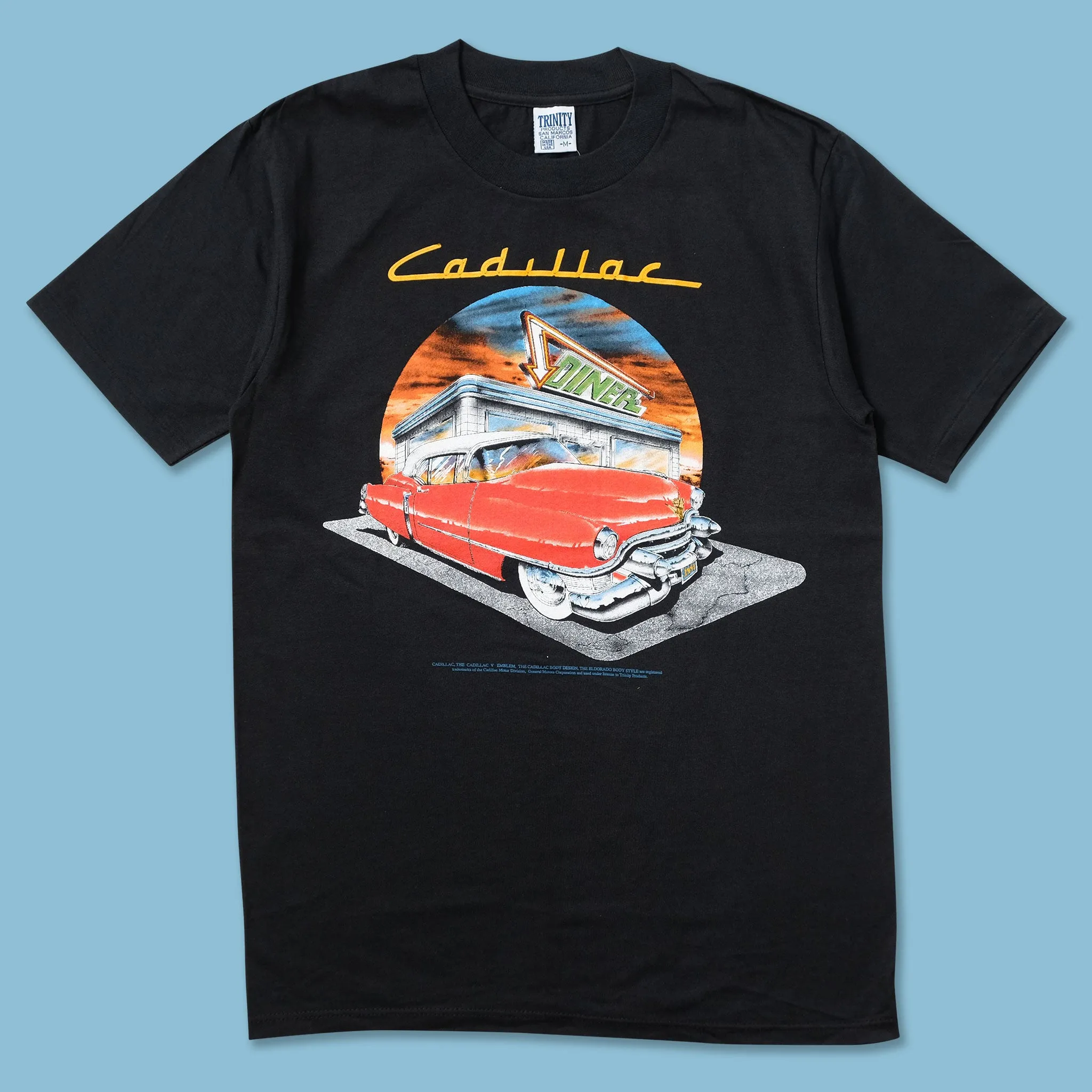 Sweat Absorbent Vintage Cadillac T-Shirt