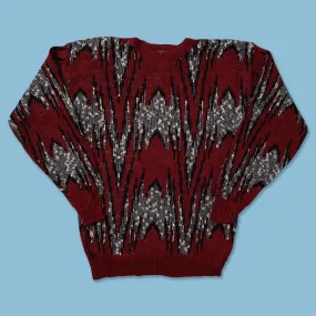 Vintage Knit Sweater Small product ribbon playfulness appropriate for autumn