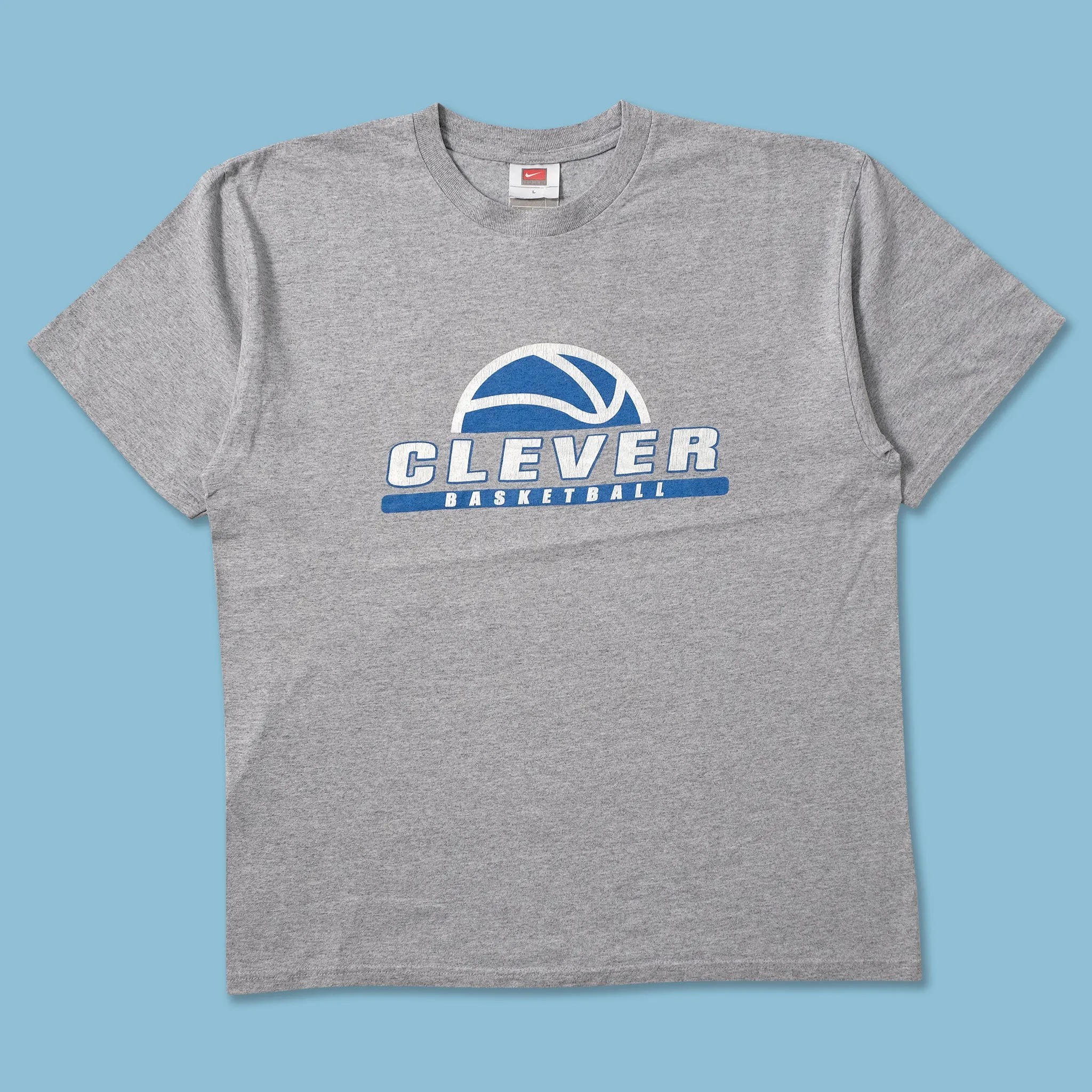 Vintage Nike Clever Basktball T-Shirt Large Travel Friendly
