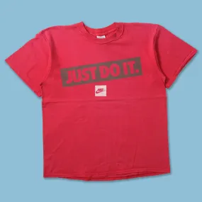 Vintage Nike Just Do It T-Shirt Small Slim Fit Cut