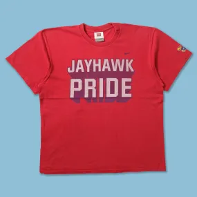 Anti Odor Treatment City Casual Vintage Nike Kansas Jayhawks T-Shirt Large