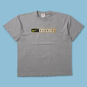 Vintage Nike Running T-Shirt Large Fashion-Ready Oversized Silhouette