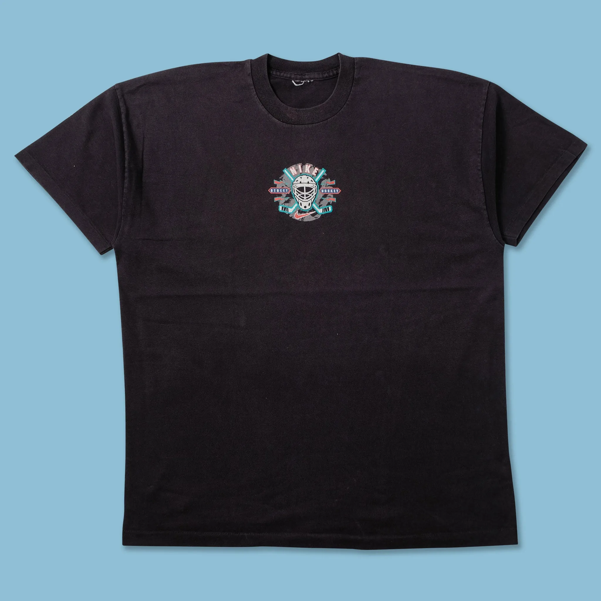 FadeResistant Coating All-Season Comfort Vintage Nike Street Hockey T-Shirt XLarge