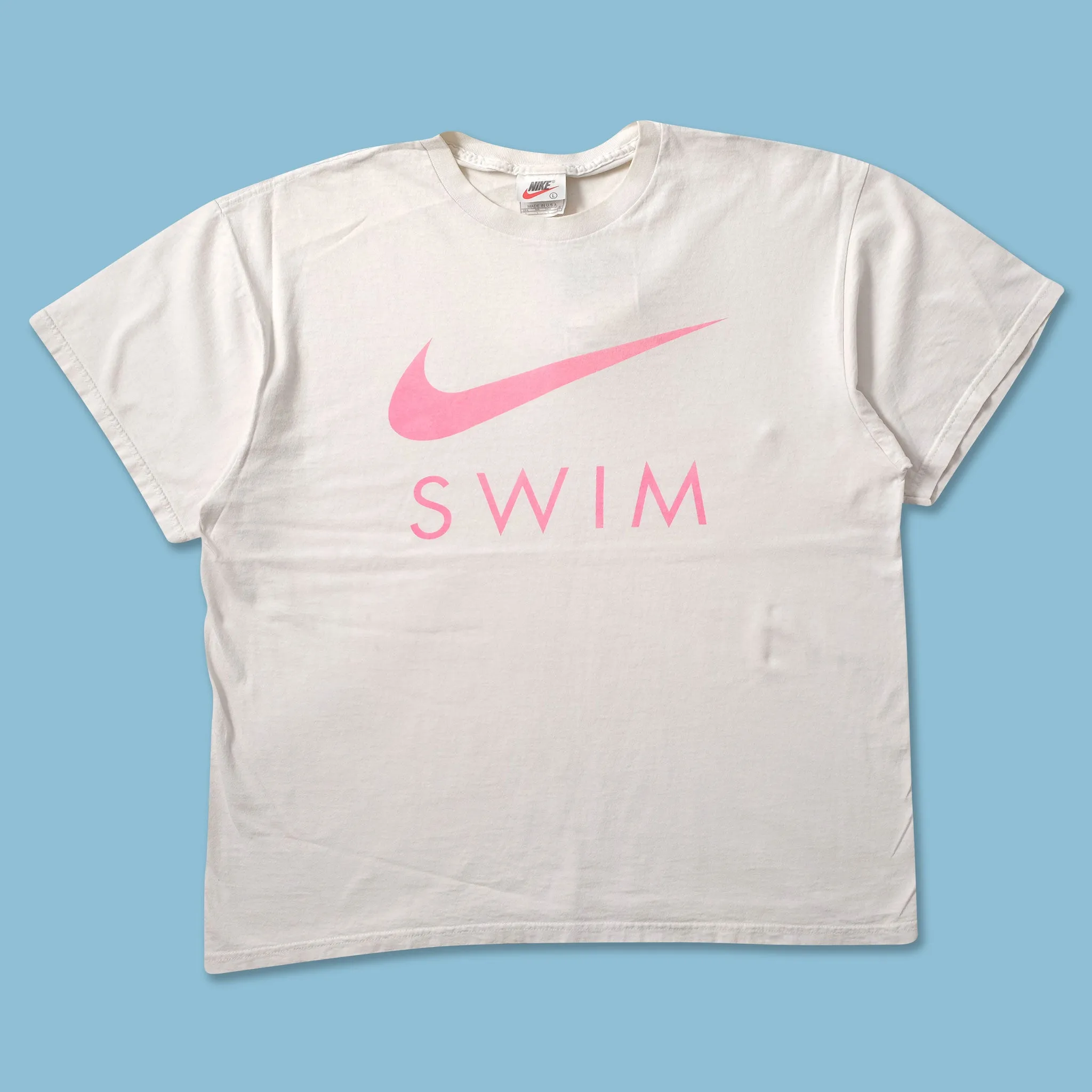Modern Layer MoistureWickingFabric Vintage Nike Swim T-Shirt Large