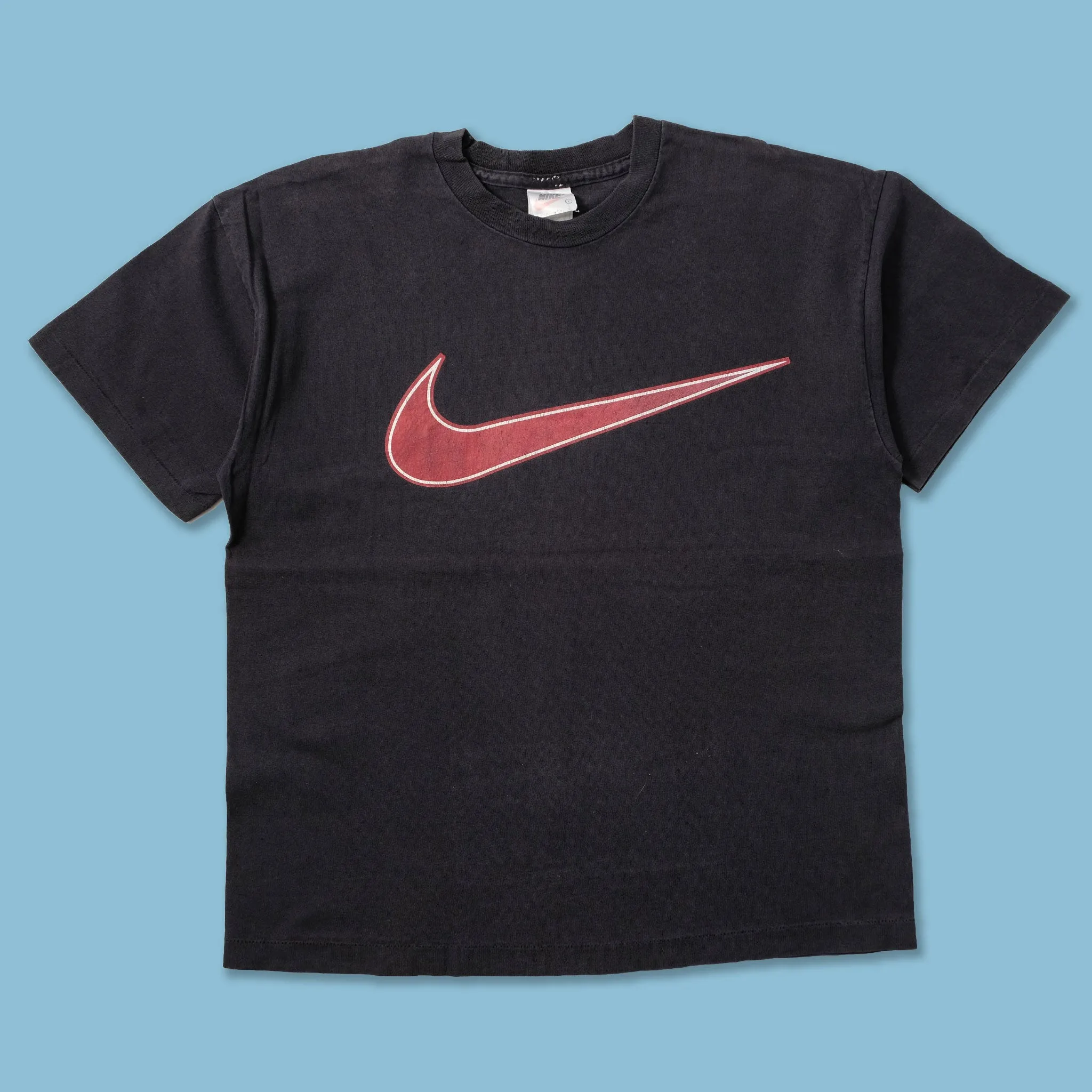 Vintage Nike Swoosh T-Shirt Large Stain Resistant Layered Look