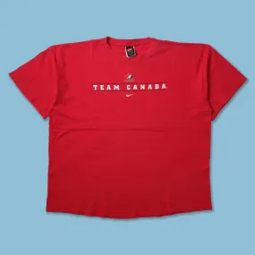 Vintage Nike Team Canada T-Shirt XXL Wrinkle Resistant Finish