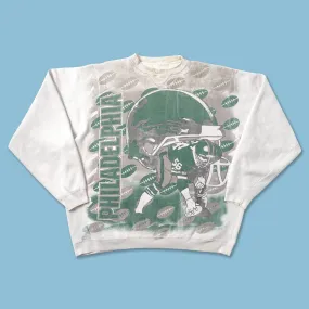 Athleisure Wear Vintage Philadelphia Eagles Sweater Large
