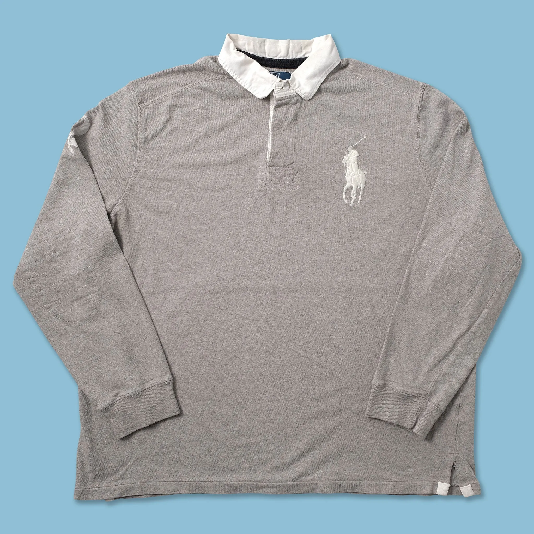 AntiPilling Technology Urban Casual Vintage Polo Ralph Lauren Rugby Sweater XLarge