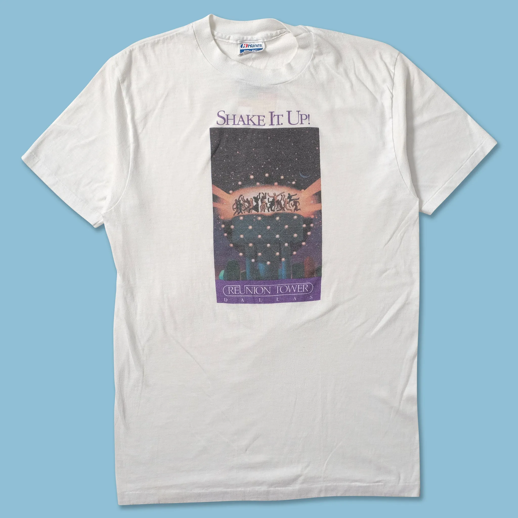 Simple and Light Vintage Reunion Tower Dallas T-Shirt Medium