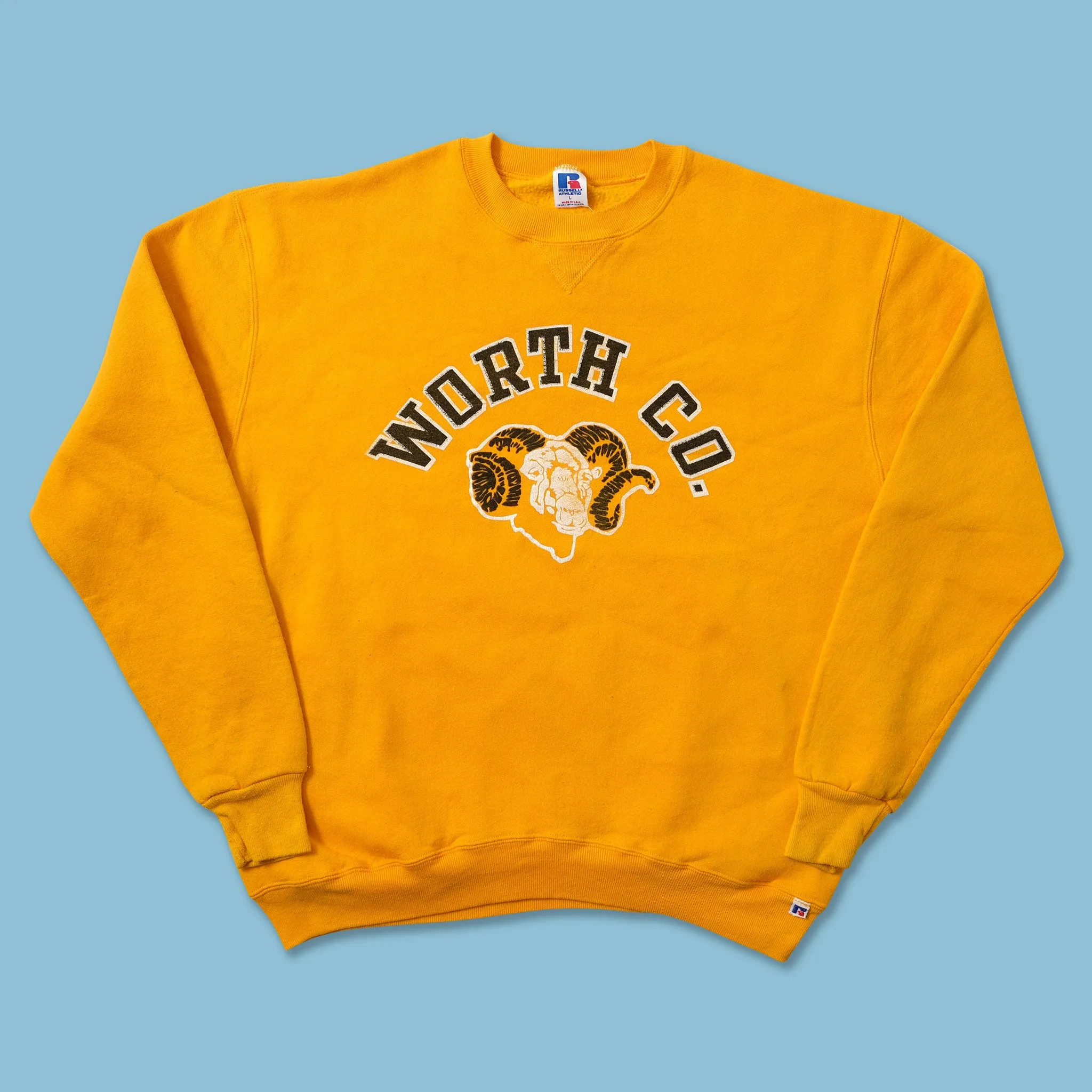 Vintage Russell Athletic Sweater Medium Front Pocket