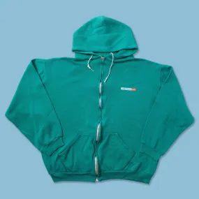 anti wrinkling product water resistant protection Vintage Russell Miami Dolphins Zip Hoody Medium