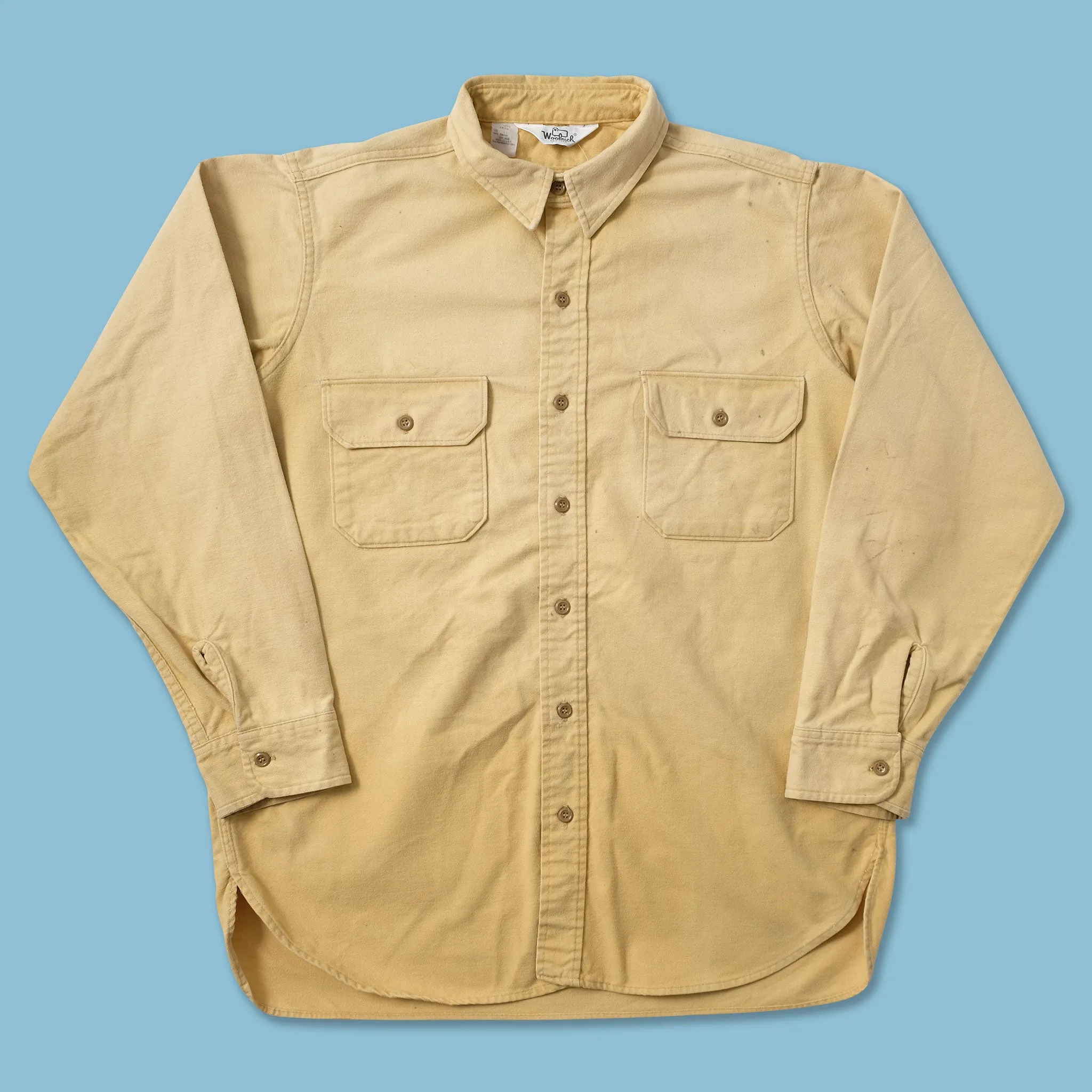 Soft Texture Plus Size Fit Vintage Woolrich Flannell Shirt XXL