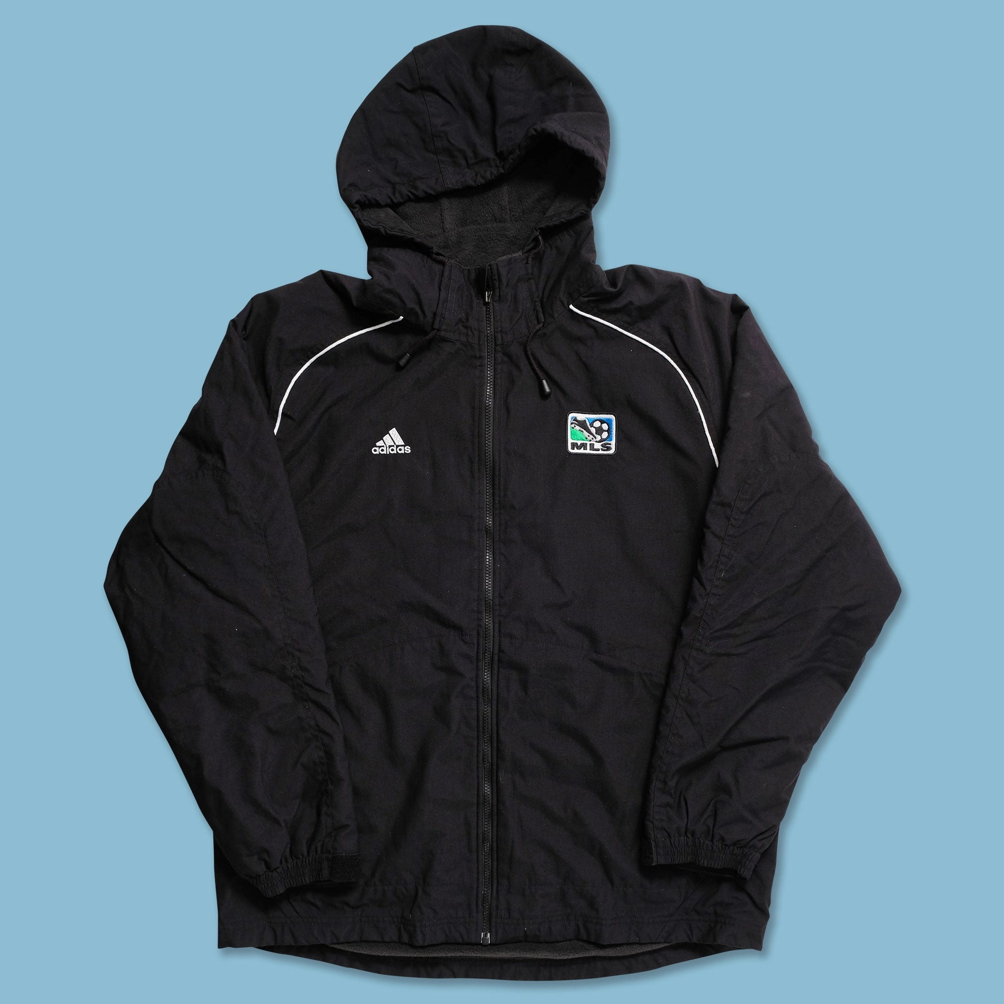 Detachable Layers Urban Outdoor Look Vintage adidas MLS Padded Jacket XLarge