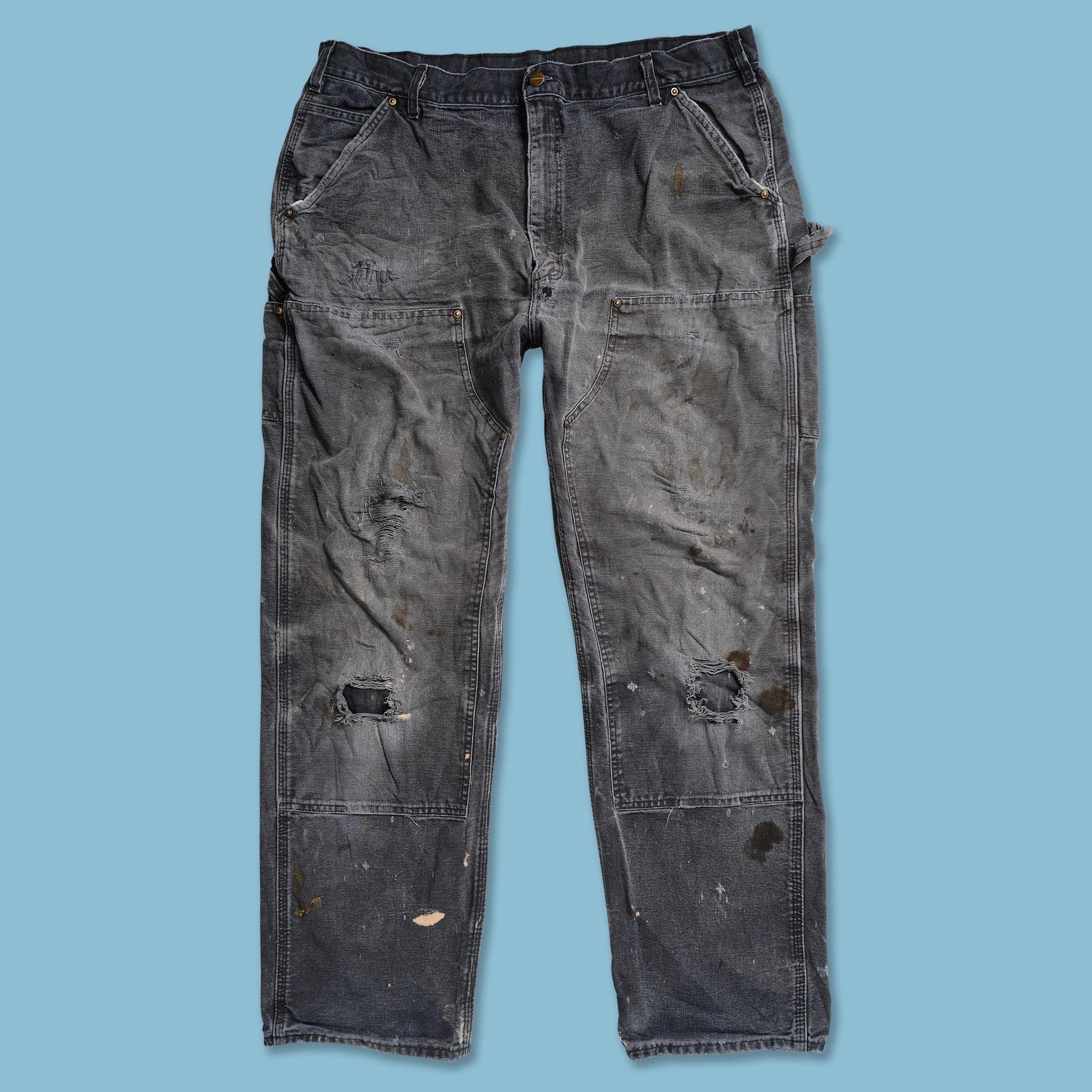 Classic Fit Flexible Material Vintage Carhartt Double Knee Pants 40x32