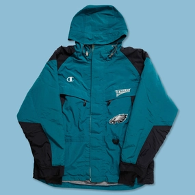 Practical Layer Casual Trend Vintage Champion Philadelphia Eagles Padded Jacket XLarge