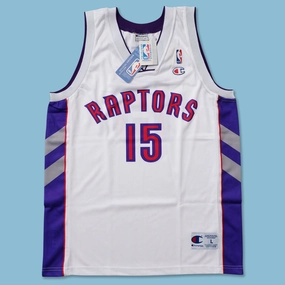 Vintage Champion Toronto Raptors Jersey Dynamic Comfort Flexible Neck Opening