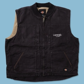 Microfiber Shell Bonded Seam Technology Vintage Dickies Work Vest XXl