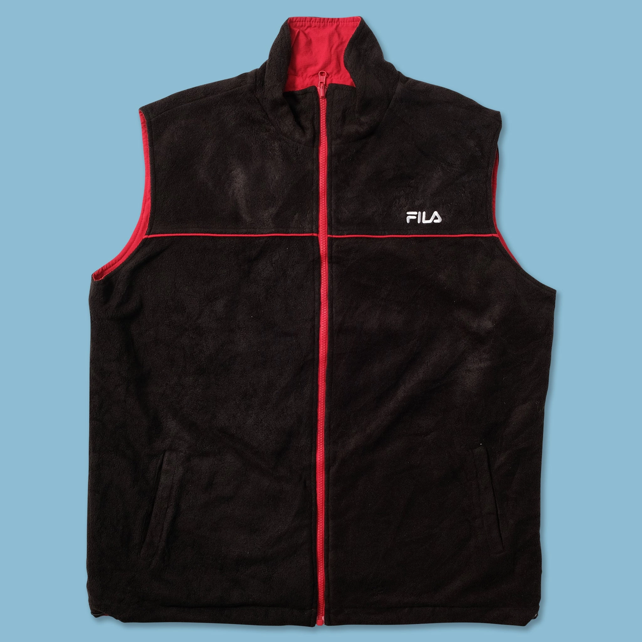 Thermo Regulating MagneticClosureSystem Vintage Fila Reversible Vest XLarge