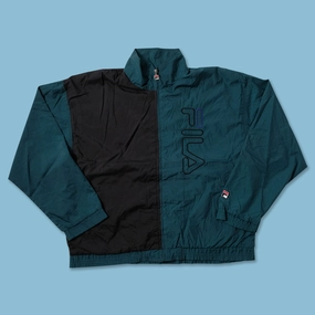 Vintage Fila Track Jacket XLarge EcoFriendly Water Repellency Stretchable Cuffs