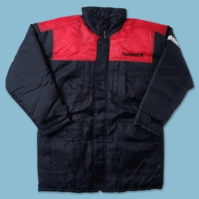 Vintage Hummel Padded Jacket XLarge Slim Fit Design