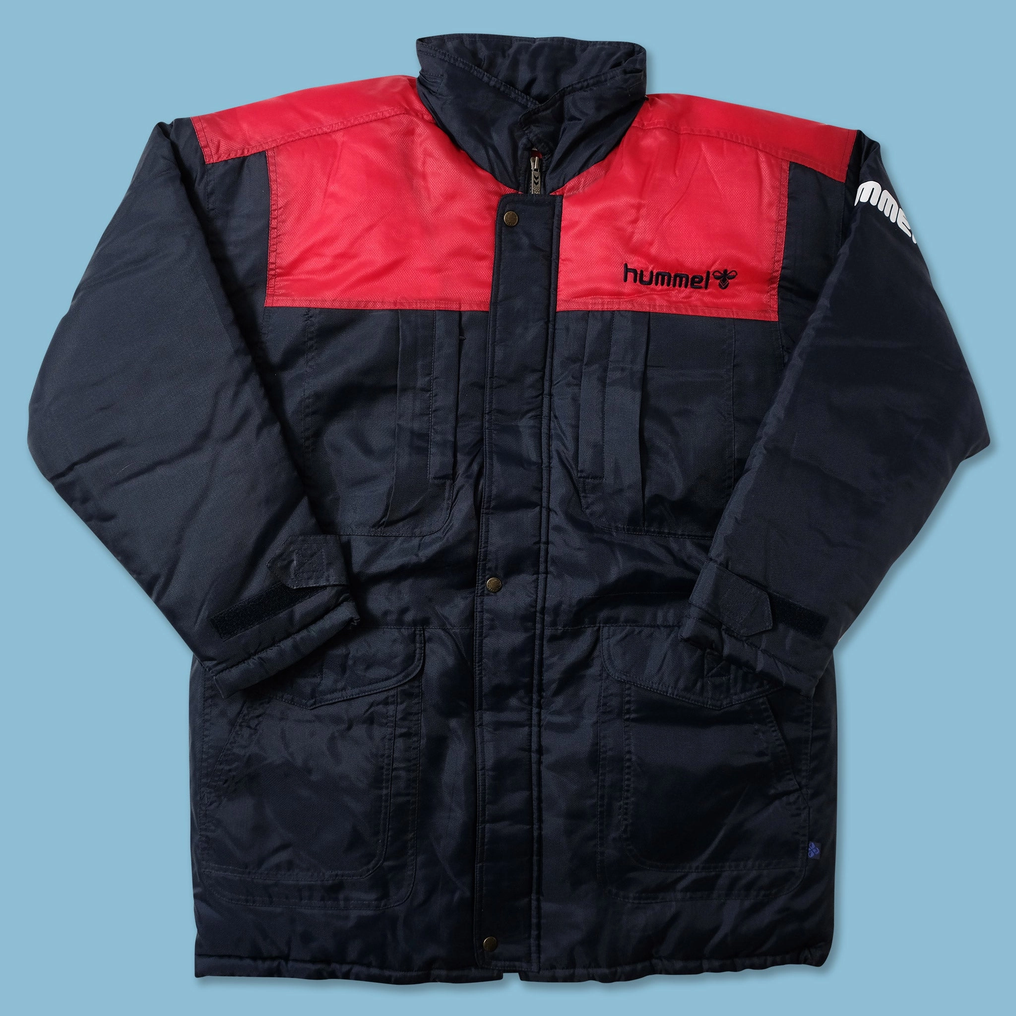 Vintage Hummel Padded Jacket XLarge Slim Fit Design