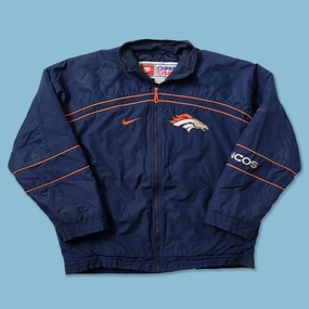 Eco Conscious Dye Process Sustainable Material Vintage Nike Denver Broncos Padded Jacket Large