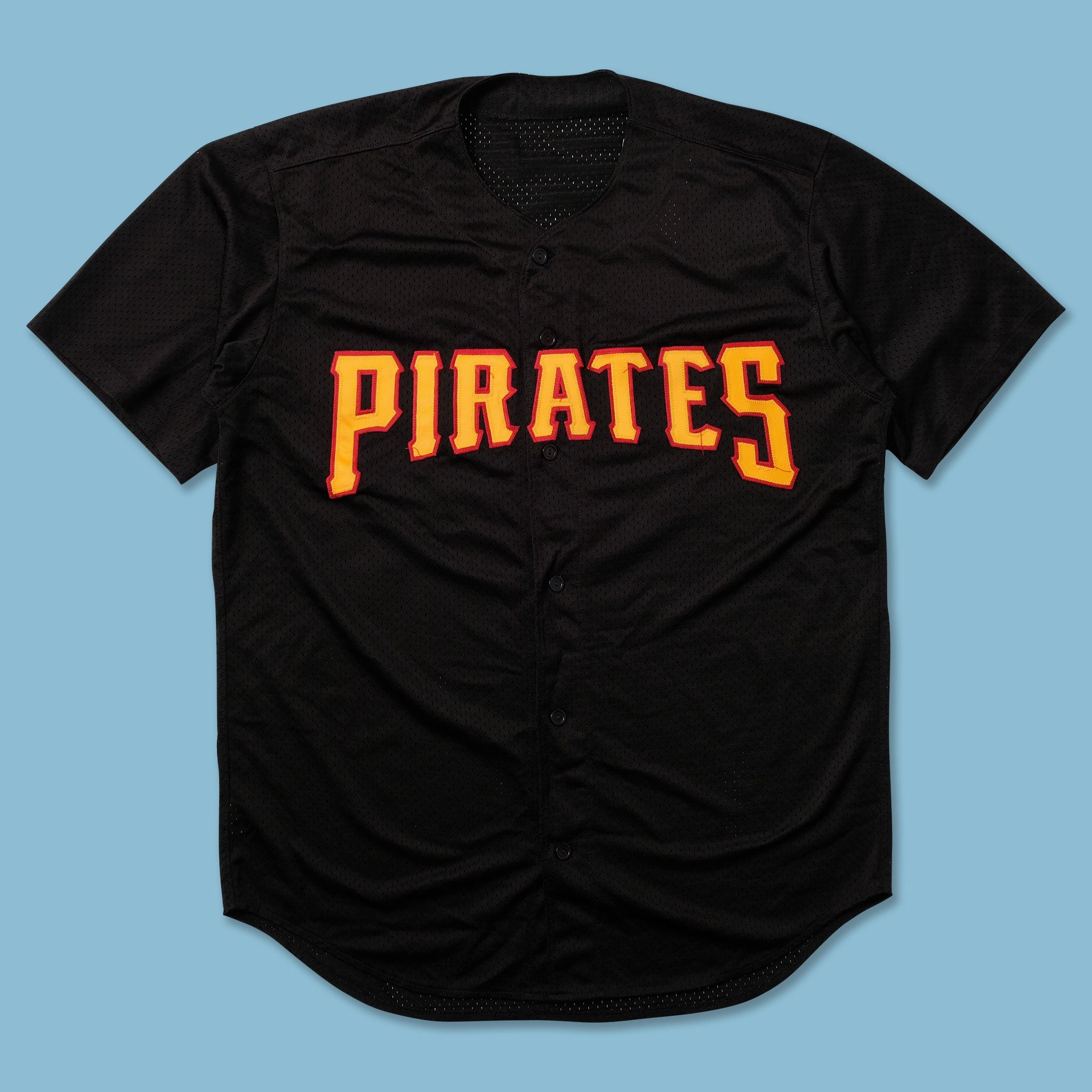 Vintage Pirates Jersey XLarge Workout Gear Non Chafing Seam Placement