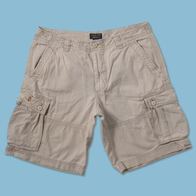 Vintage Polo Ralph Lauren Cargo Shorts W36 Light Reflective Details Soft Material