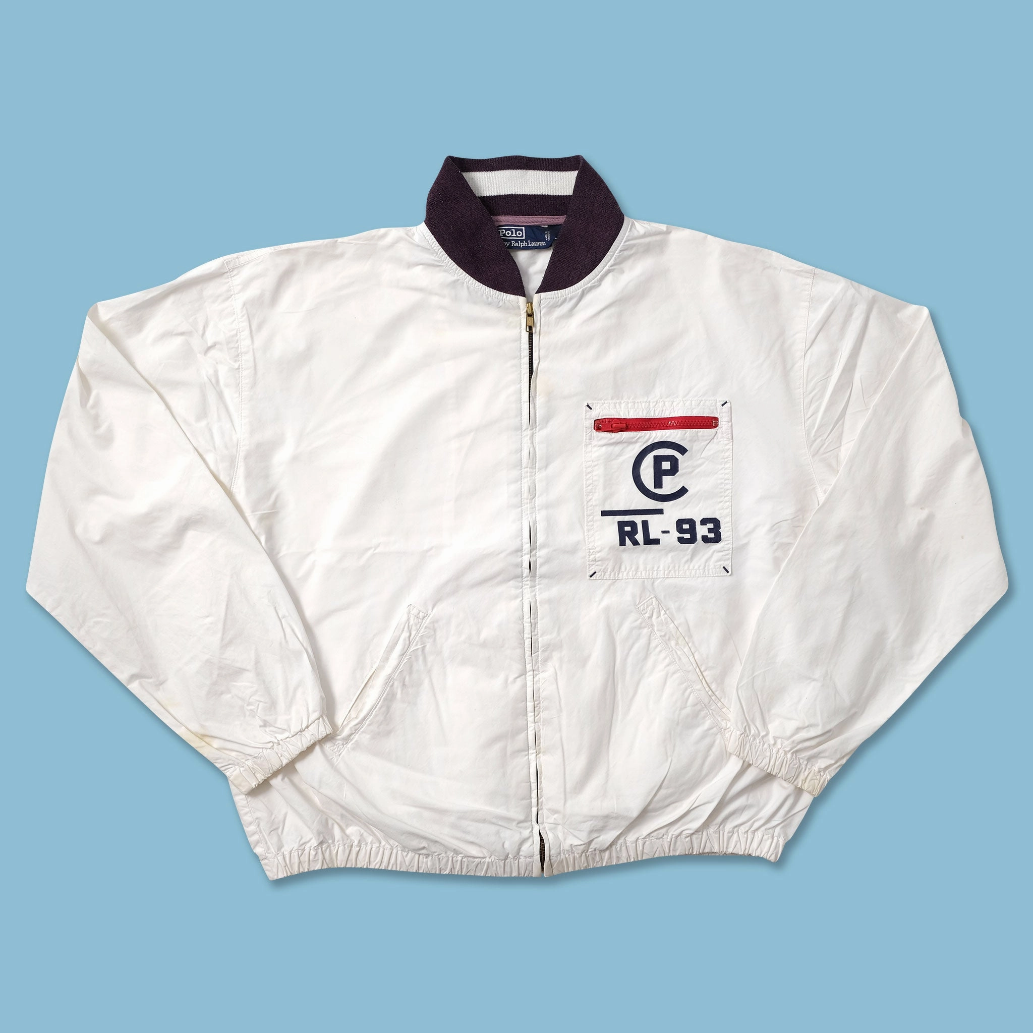 Fit For Travel Vintage Polo Ralph Lauren RL-93 Varsity Jacket Medium