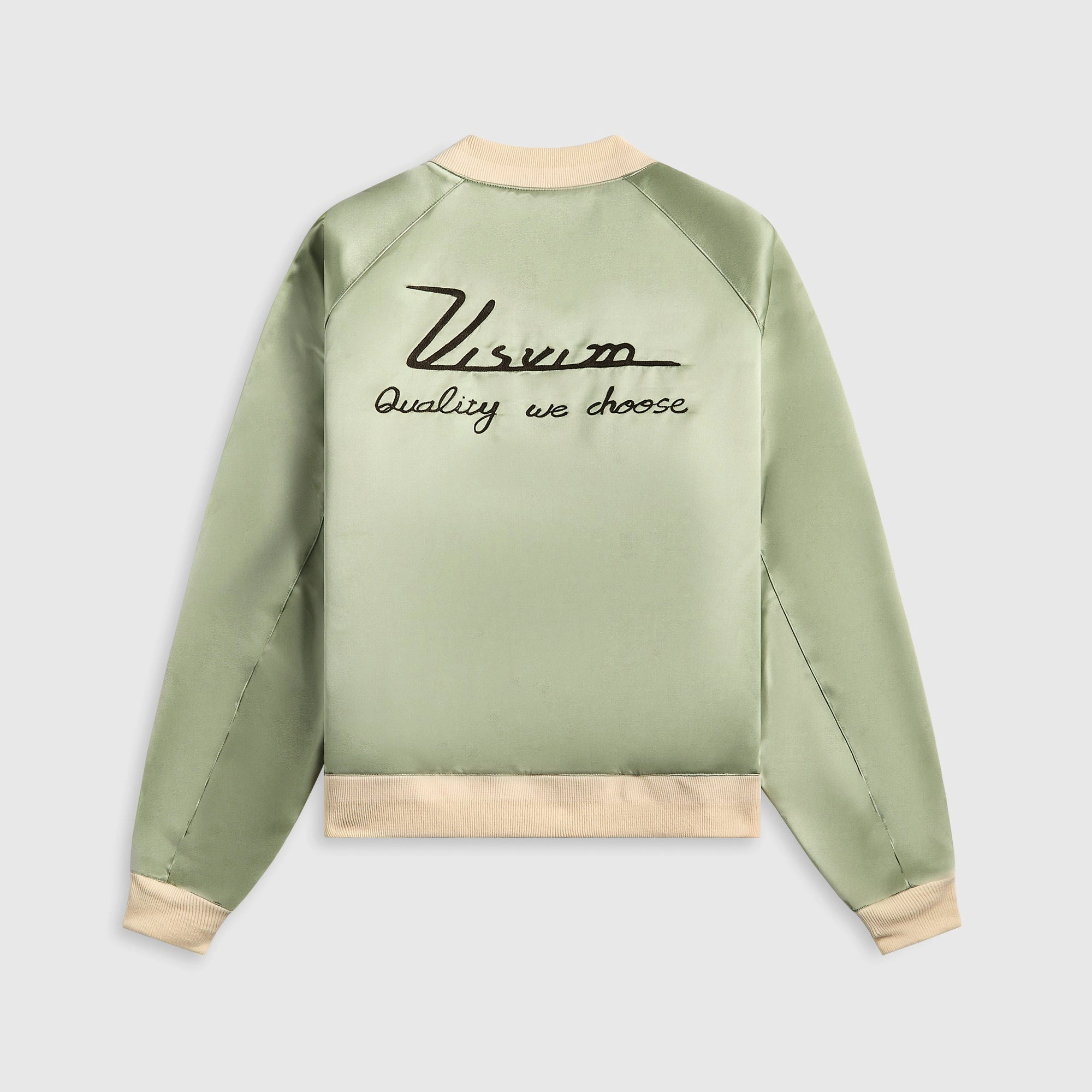 Visvim Hackett Swing Top Silk - Light Green Reinforced Shoulder Padding Reflective Detailing
