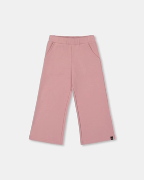 DurableBartack Comfy Waistband Waffle Flare Leg Pants Dusty Pink