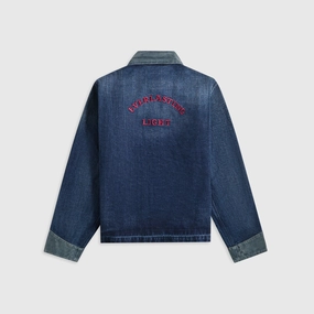 AntiSnag Lining Material Layered Comfort Look Wales Bonner Sierra Canvas Jacket - Indigo