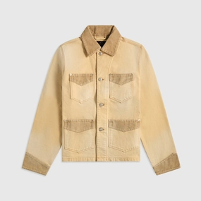 Wales Bonner Sierra Canvas Jacket - Sand / Brown Temperature Regulating Midweight Layer