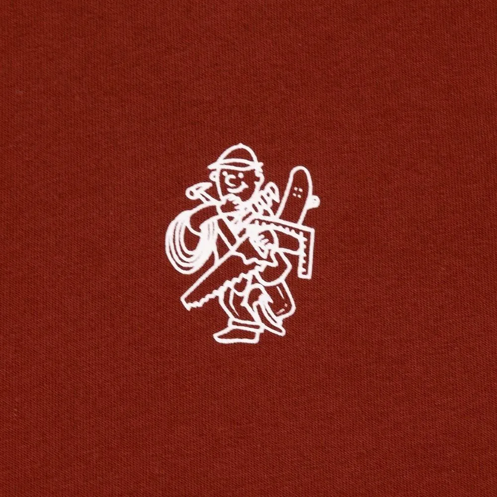 Dickies Scott City Long Sleeve T-Shirt - Fired Brick Weekend Smart