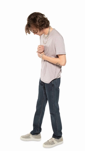 Traveler Gear Morning Stroll Washed Slim Fit Jeans In Dark Indigo
