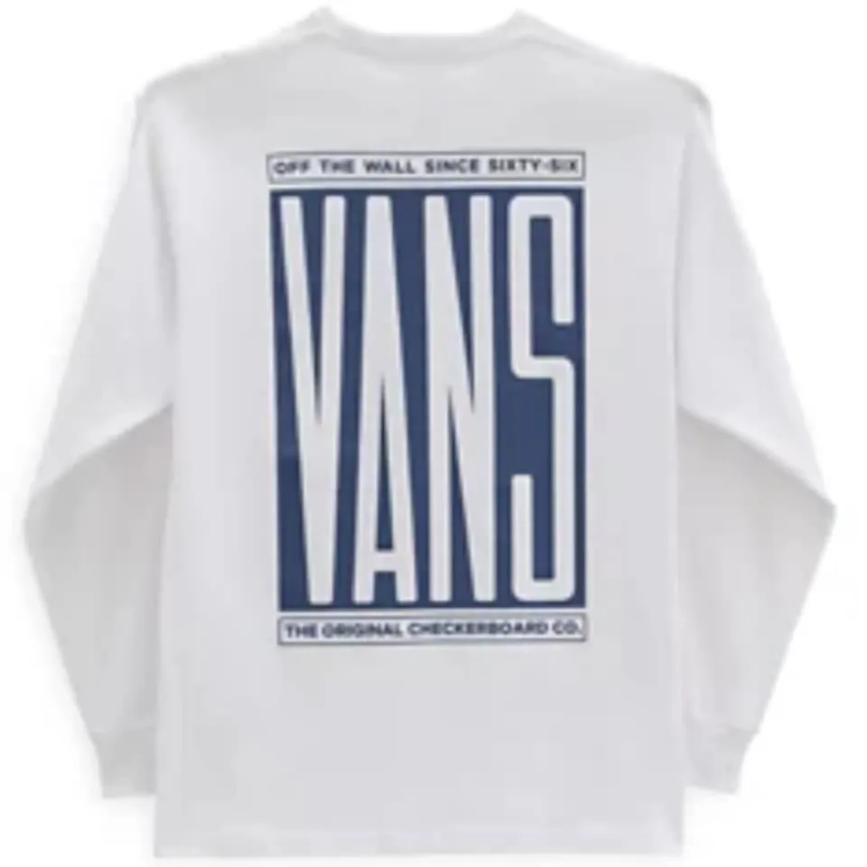 Layering Options Chill Vibes Vans Type Stretch Long Sleeve T-Shirt - White