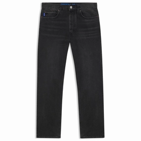 Minimal Shrinkage Fabric Regular-fit jeans in black washed denim