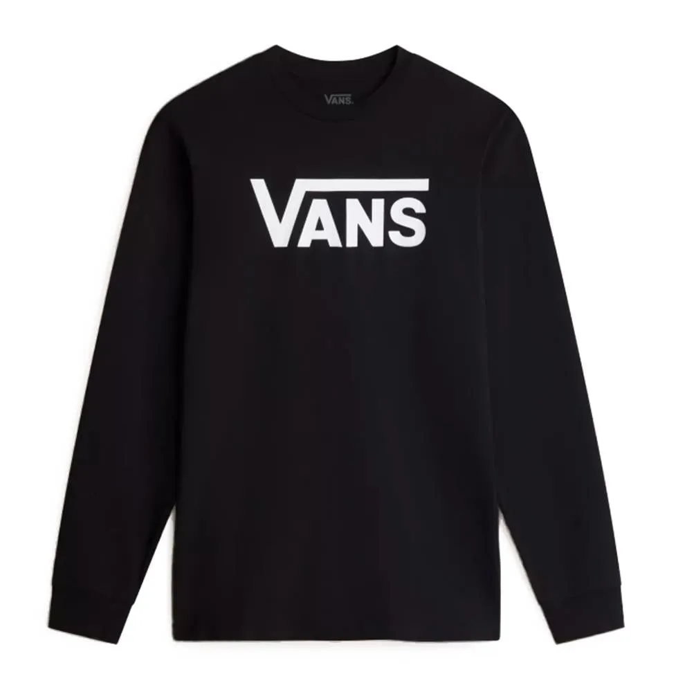 Vans Classic Long Sleeve T-shirt - Black/White Kids clothing