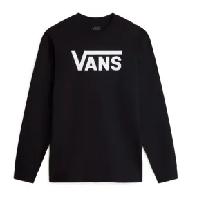 Vans Classic Long Sleeve T-shirt - Black/White Boat Neck