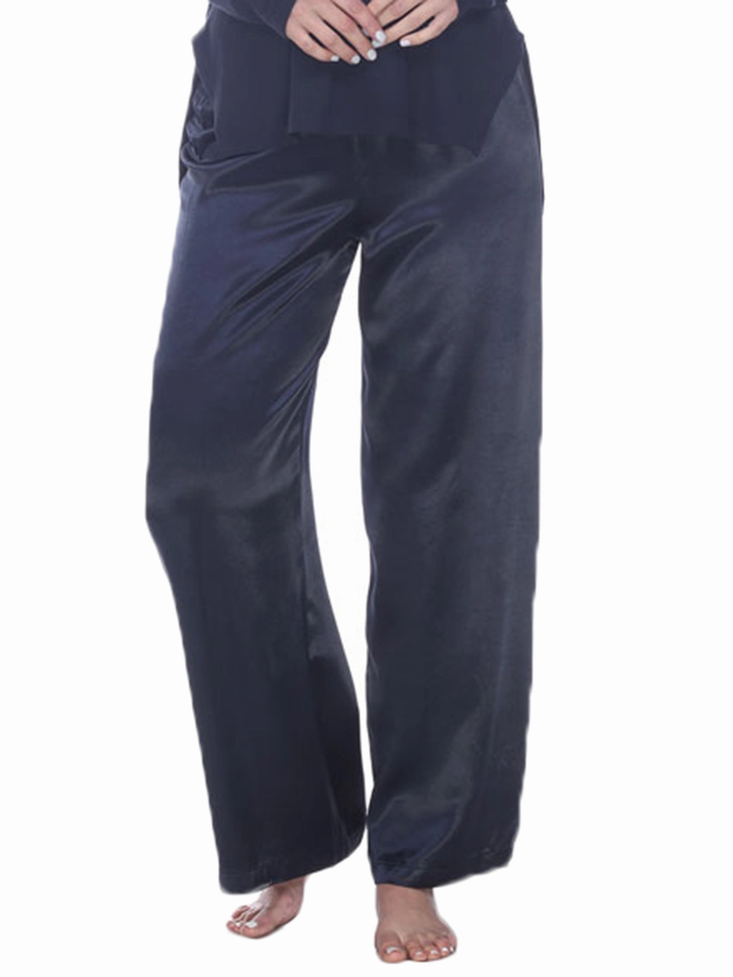 Flexible Stretch Material PJ Harlow Women's Lola Satin Lounge Pants