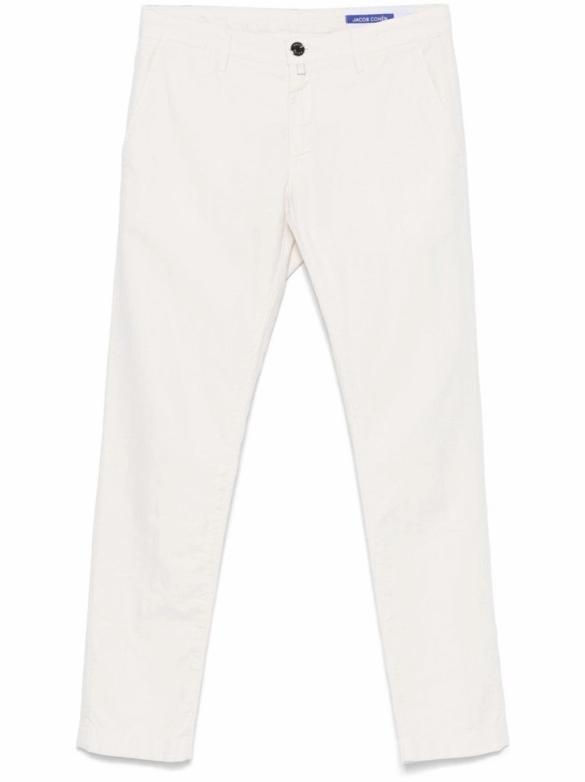 Weekender Wear White Jeans With Concealed Fly And Versatile Pockets