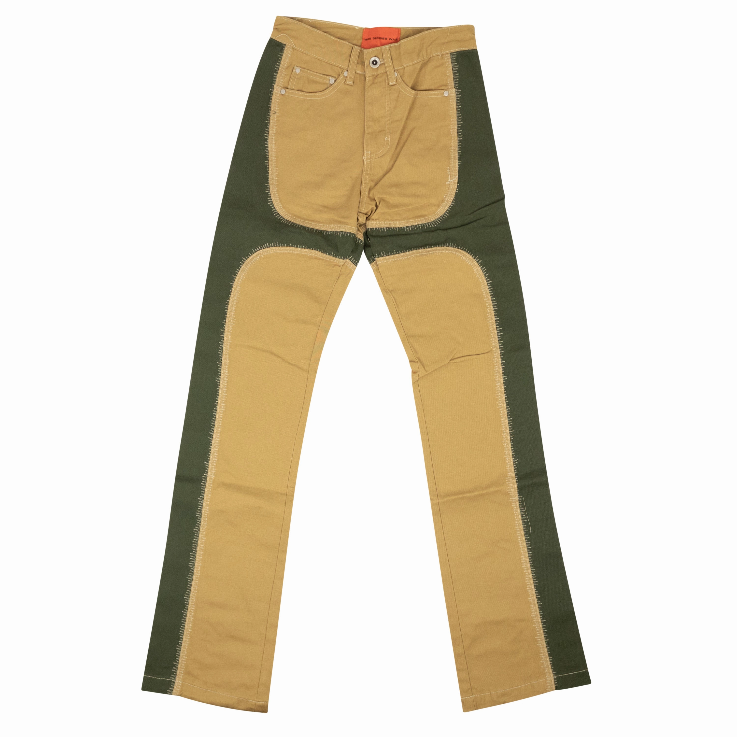 Morning Stroll Music Event Office Wear Who Decides War Signature Trousers - Khaki